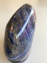 Beautiful Polished Lapis Gem Stone, 2 LB 8 Oz, 5 1/2 Inch Tall