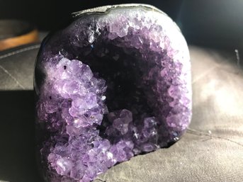 Deep Amethyst Crystal Geode, 1LB 4 Oz