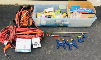 HUGE Lot Of Fasteners, Cords, And More!