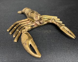 Solid Brass Lobster Decor