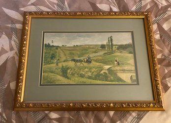 Gold Framed Amish Picture