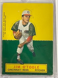 RARE - 1964 Topps Stand Up Card Jim O'Toole                Excellent Condition Card