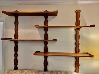 Beautiful Solid Wood Adjustable Shelf, Not All Shelves Pictured