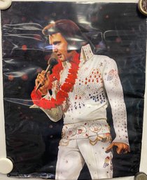 Poster Of Elvis Presley Singing
