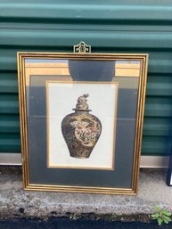 Vase Print Framed 17' X 20'