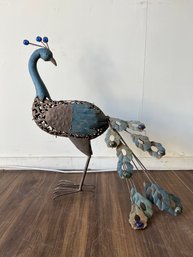 Uniquely Crafted Peacock - Outdoor Yard Decor
