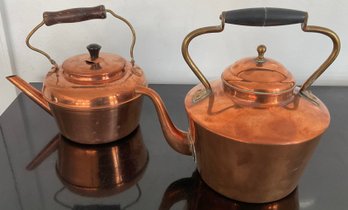 Vintage Copper Teapots