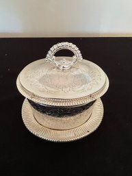 Queen Ann Silver Plated Biscuit Barrel