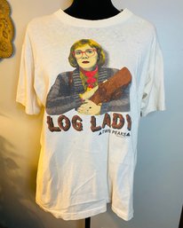 Original Vintage 1990 TWIN PEAKS -log Lady Tee