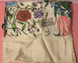 Gucci Vintage Flora Bloom Scarf, Large