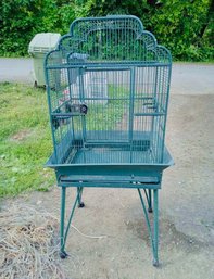 Large Metal Birdcage With Stand