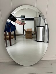 Oval Hanging Wall Mirror