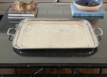 Oversized Banana Republic Silver- Tone Serving Tray