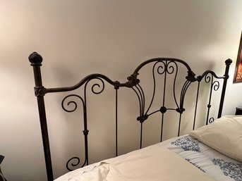 Wrought Iron King Sized Bed, Very Nice Condition