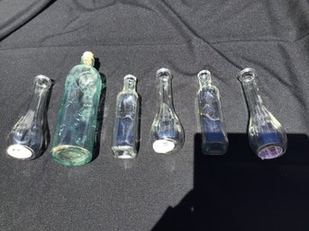 5 Vases And 1 Decorative  Bottle