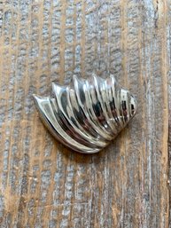 Vintage Sterling Silver Abstract Brooch