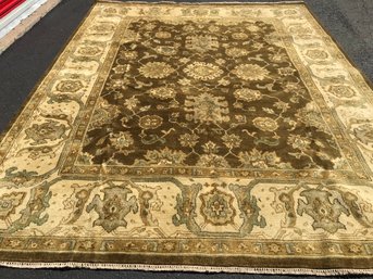 Beautiful Hand Made In India Rug  ,  ,7 Feet 8 Inch By 9 Feet 10 Inch ,sold  Ethan Allen