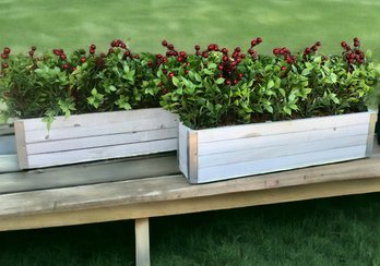 Pair Of Faux Window Box Planters