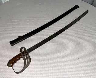 Antique Officer Sword And Scabbard Believed To Be French Or British