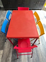 Child Sized Table And 6 Chairs