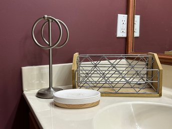 Three Powder Room Accessories