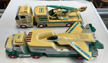 Hess Truck And Helicopter And Airplane Toy Construction Vehicle.                 D3