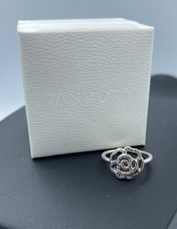 Pandora Delicate Shimmering Rose CZ Sterling Silver Ring