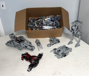 Lot Of Vintage Star Wars Legos And Large Box Of Various Pieces