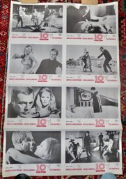 Original 10th Victim One Sheet Film Poster Ursula Andress Marcello Mastroianni