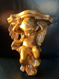 Gold Angel Wall Shelf