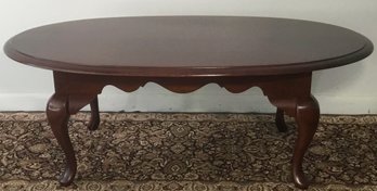 Vintage Mahogany Oval Cocktail Table
