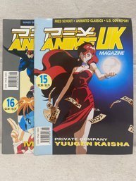 Anime UK Magazines - Issues 1-4, 15, And 16