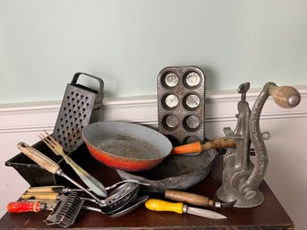 Large Assortment Of Vintage Cookware