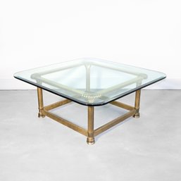 1970s Italian Brass Coffee Table