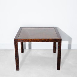 Vintage John Widdicomb Lacquer And Copper Coffee Table