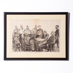 1888 Harper's Weekly Clipping: 'The House Committee Of Ways And Means'