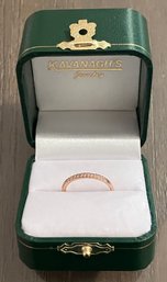 1. 14k Rose Gold And Diamond Ring