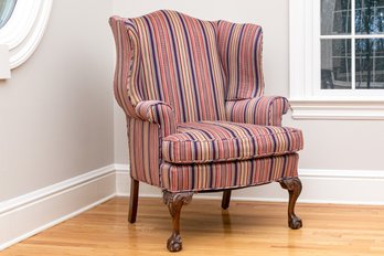 Custom Upholstered Wingback Chair