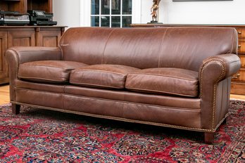 Handcock And Moore Leather Upholstered Couch