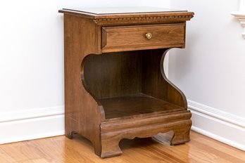 Carved Wooden Night Stand