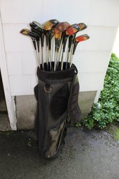 Black Knight Bag With 18 Vintage Woods