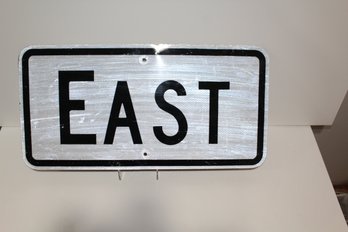 East Highway Direction Sign - Heavy Gauge Metal (not Shippable)