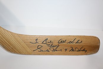 Hockey Stick (partially Cut) Signed By Gordie Howe - Mr. Hockey