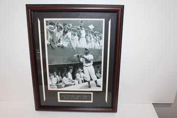 Jackie Robinson Tribute B&W Photo - Very Nice Display Piece (NOT SHIPPABLE)