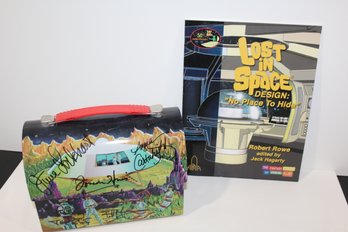 Signed Lost In Space Lunchbox By The Cast - Angela Cartwright-billy Mumy-june Lockhart & More