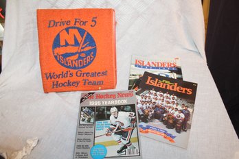 NY Islanders Scrapbook And Yearbooks