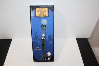 Tim Burton's Nightmare Before Christmas Jack Skellington Resin Desk Lamp From NECA - Rare
