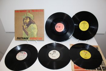 Reggae Group Feat. Bob Marley & The Wailers- Rastaman Vibration- 5 Records W/o Covers- Song Fast Car! Rare!