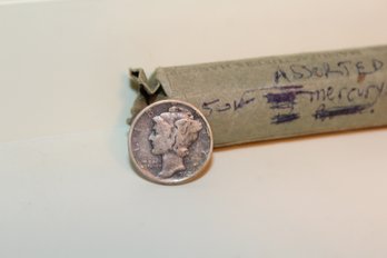 1 Roll Assorted Silver Mercury Dimes (50) Group B
