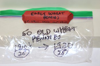 1 Roll Of 1910 - 1939 Wheat Pennies